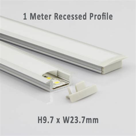 Elitco Elitco 3 3FT 1M White Surface Mounted LED Aluminium Profile