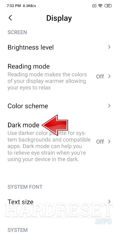 Dark Mode REDMI 9T How To HardReset Info