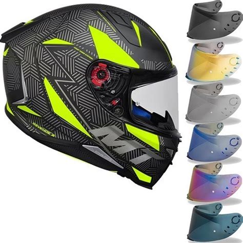 Capacete Esportivo Para Moto Mt Revenge Viseira Colorida