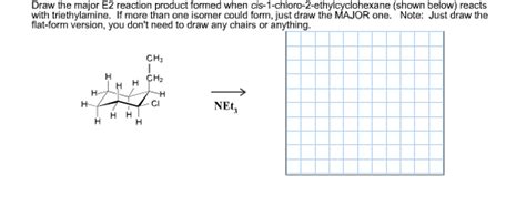 Solved Draw The Major E Reaction Product Formed When Chegg