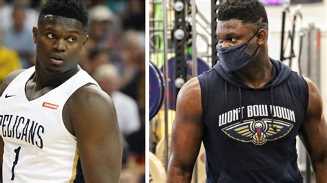 Nba Return Zion Williamson Before And After Pictures Workout New