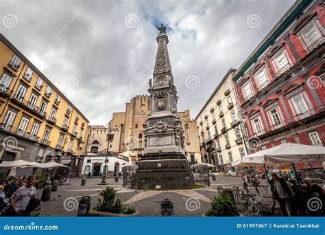 Street In Historic Center Of Naples Editorial Photography Image Of