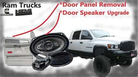 Dodge Ram Door Panel Removal Speaker Replacement DIY 3rd Gen Ram