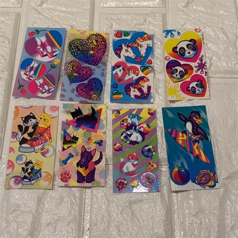 Lisa Frank Other Vintage Lisa Frank Sticker Sheets Lot 8 Sheets Poshmark