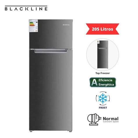 Blackline Código 122968953 Refrigeradora Blackline Inox 205 Litros