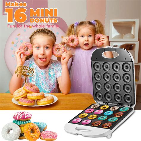 Mini máquina para hacer donas máquina pequeña para hacer donas de 16