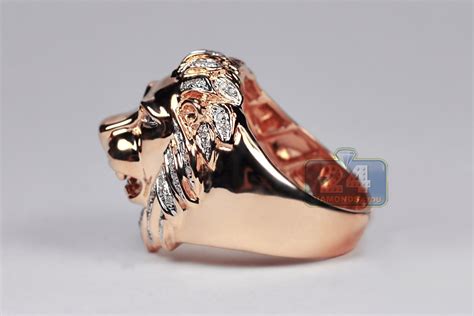 Mens Gold Lion Ring 24k Gold Lion Ring Animal Rings Jewelry Rings