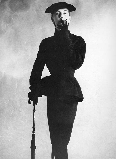 Dior Black Suit Tania Paris 1950 Photo Irving Penn Christian Dior