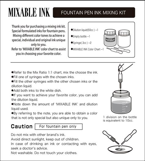 Mixable Ink — Platinum Pen Usa