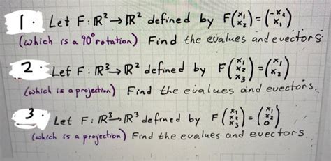 Solved 1 Let Fr2→r2 Defined By Fx1x2−x2x1 Which Is