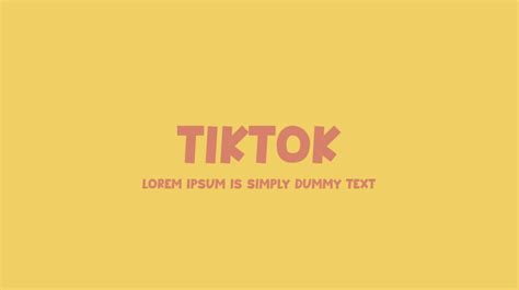 Tiktok Font : Download Free for Desktop & Webfont