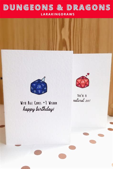 Dungeons And Dragons Birthday Cards Dnd Anniversary Cards Tabletop