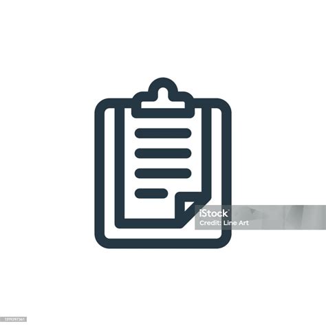 List Icon Vector From Customer Service Concept Thin Line Illustration