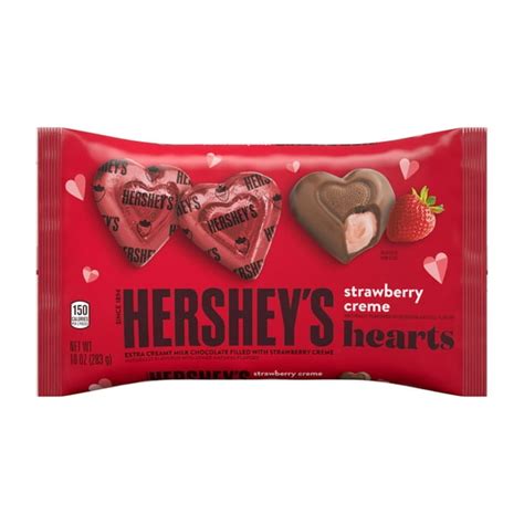 Hersheys Milk Chocolate Filled With Strawberry Flavored Crème Hearts