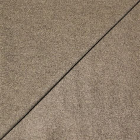 Velours de laine Beige gris chiné vendu au mètre