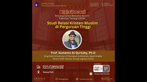 Bincang Santai Bersama Alumni Studi Relasi Kristen Muslim Di