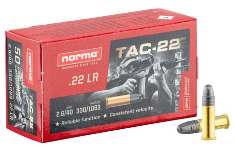 Cartouches 22lr Norma Tac 22