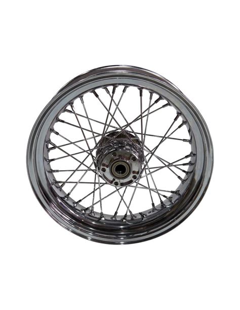 Ruota Posteriore 16 X 3 Con 40 Raggi Cromata Per Softail Dal 1986 Al