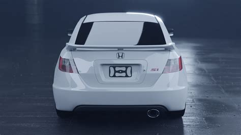 Honda Civic Si D Model Cgtrader