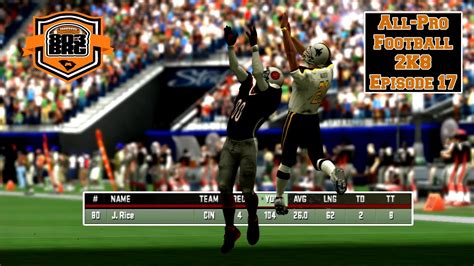 Comeback Of The Season All Pro Football 2k8 Ep 17 Youtube