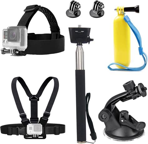 Tekcam Head Strap Chest Mount Strap Selfie Stick Floating Handle Grip