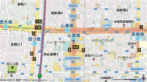 心斎橋駅（大阪府大阪市中央区）の地図・口コミ・周辺情報│マピオン駅・路線