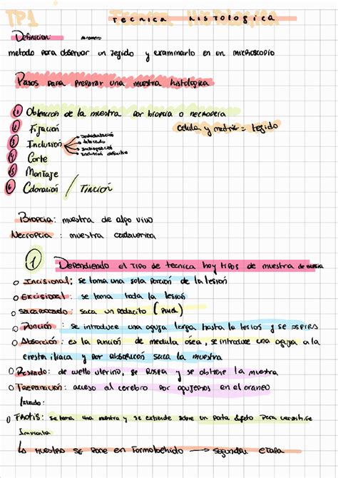 Tecnicas Histol Gicas Y Microscopia Histolog A Y