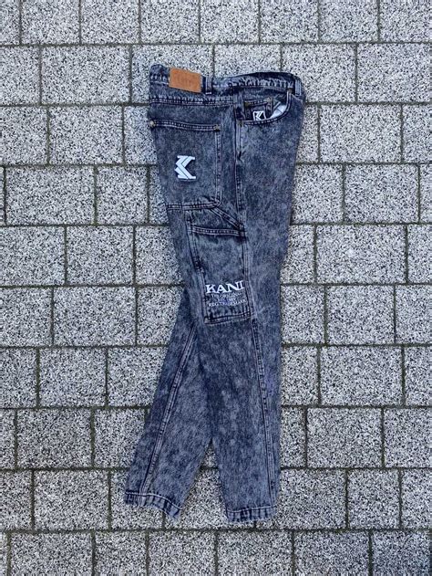 Karl Kani × Streetwear Karl Kani Denim Cargo Pants Re Gem