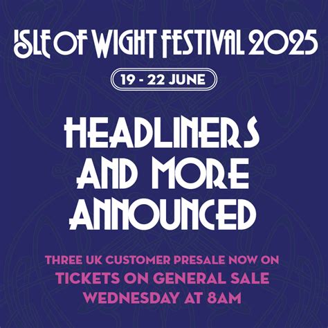 Isle Of Wight Festival 2025 Dates Adelle Teresita