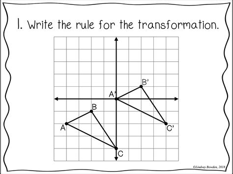 Translations Reflections Rotations Digital Task Cards Lindsay