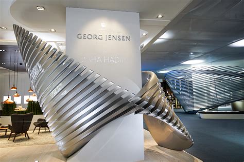 Zaha Hadid Georg Jensen View Of Installation And Jewelry