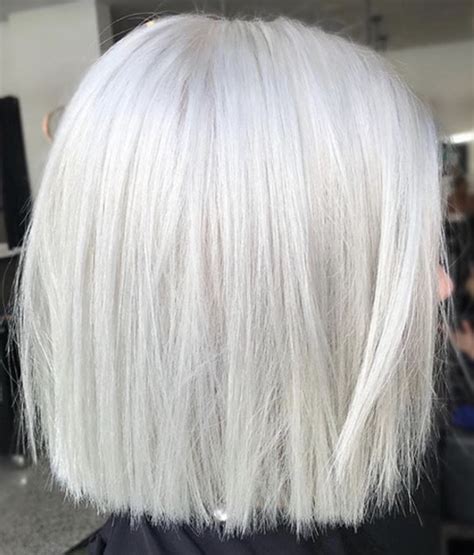 Short Hairstyles For White Hair Short White Hair Platinum Blonde Hair Color Silver White Hair