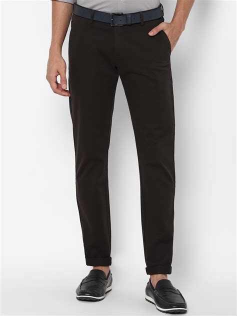 Buy Allen Solly Men Black Slim Fit Trousers Trousers For Men 16392756 Myntra