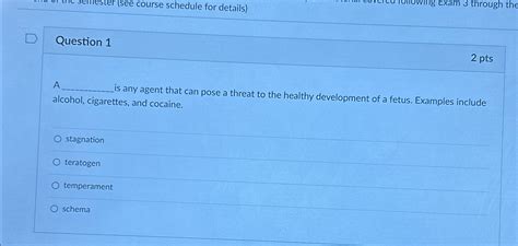 Solved Question Ptsa Is Any Agent That Can Pose A Threat Chegg