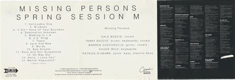 Missing Persons Spring Session M Album