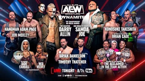 AEW Dynamite Results 2 1 23 Darby Allin Vs Samoa Joe