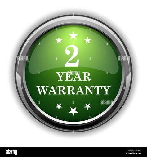 2 year warranty icon. 2 year warranty website button on white background Stock Photo - Alamy