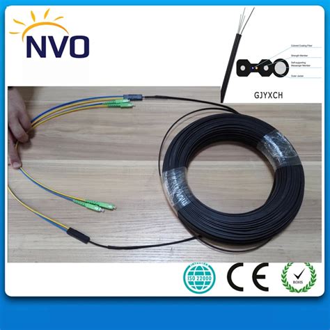 M Outdoor Ftth Fiber Optic Drop Cable Patch Cord Sc Apc To Sc Apc