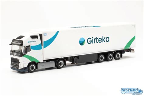 Herpa Girteka Volvo Fh Globetrotter Xl Reefer Box Semitrailer