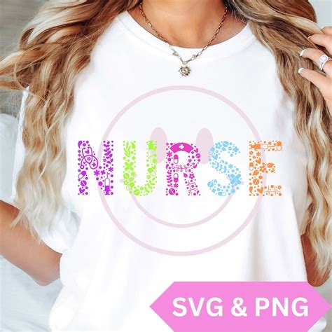 Nurse Sublimation Design Svg Nurse Png Nurse Life Smiley Etsy