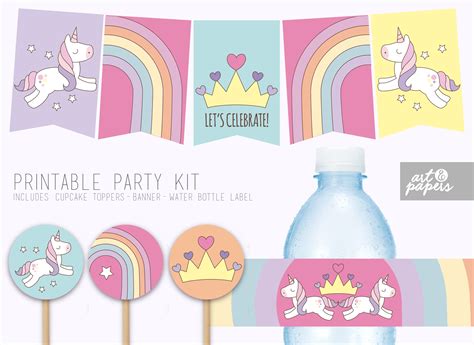 Free Printable Unicorn Invitations Template Paper Trail Design Free