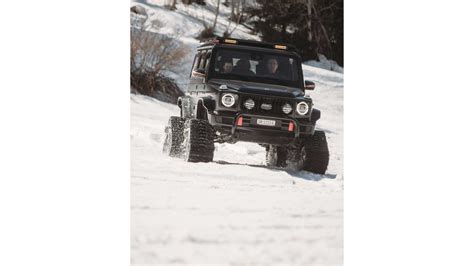 Mercedes Benz G500 Gets Tracks For Conquering Swiss Alps Terrain