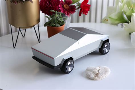 Paper Craft Tesla Cybertruck Car Model Paper Crafts Diy Paper Paper Car