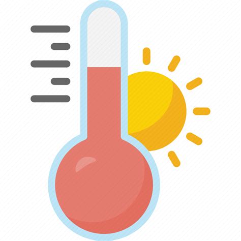 Forecast Hot Season Sunny Temp Weather Icon Download On Iconfinder