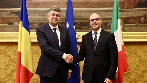 Marcel Ciolacu Vizit Oficial La Roma Italia R M Ne Pentru Rom Nia