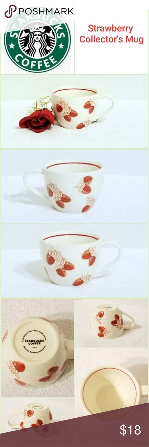 SOLD Starbucks Strawberry Theme Mug In EUC Starbucks Strawberry