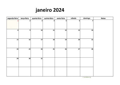 Calendário Janeiro 2024 WikiDates org