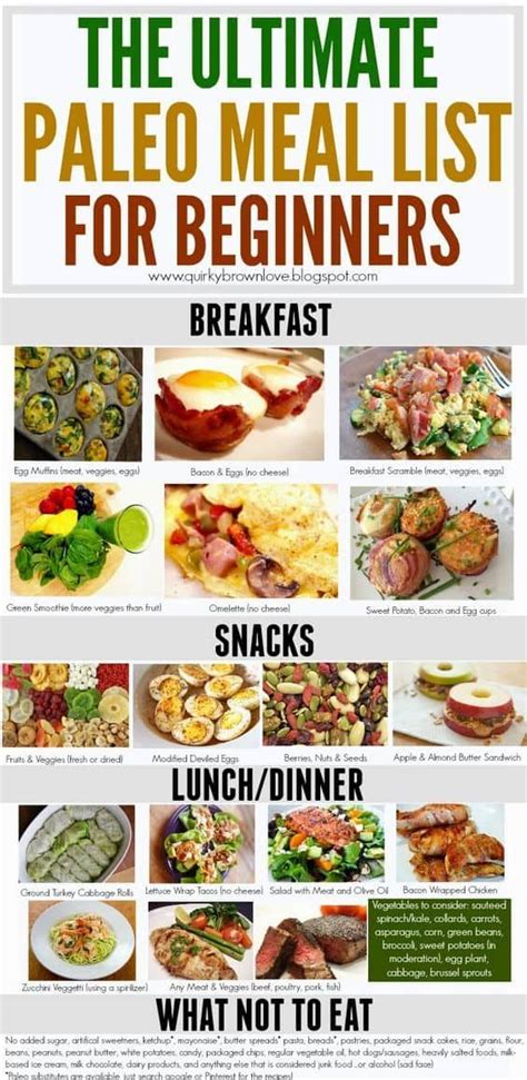 Paleo Diet Food List Recipes