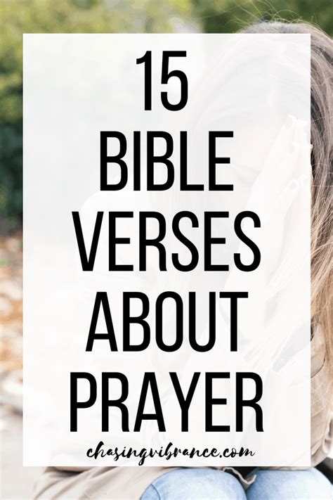 The Best 15 Bible Verses About Prayer Chasing Vibrance