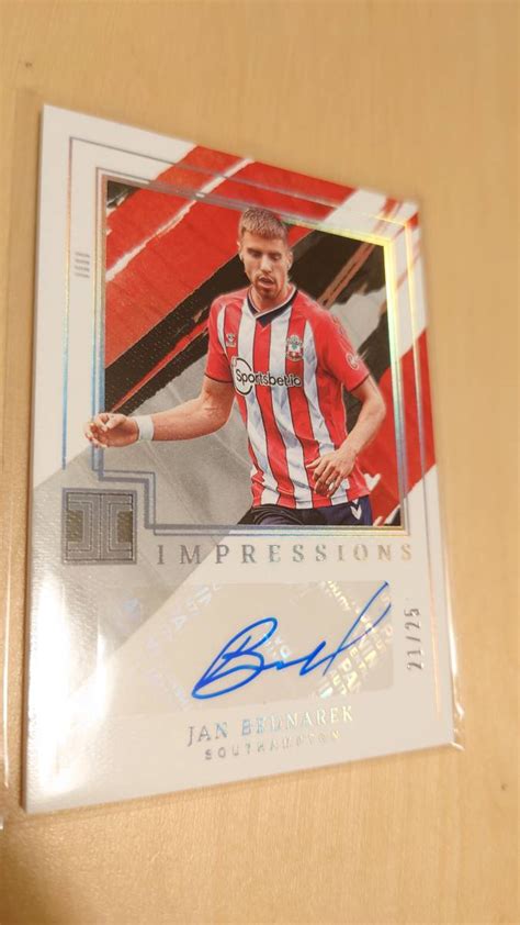 Panini Impeccable Premier League Soccer Jan Bednarek